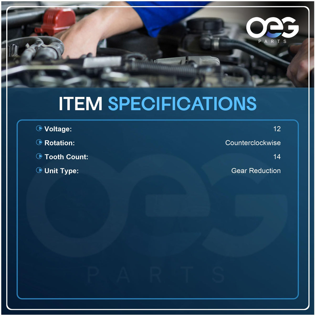 OEG Parts Starter Fits Mercury 115ELPT Optimax 1.5L 2004-2009 PH130-0066
