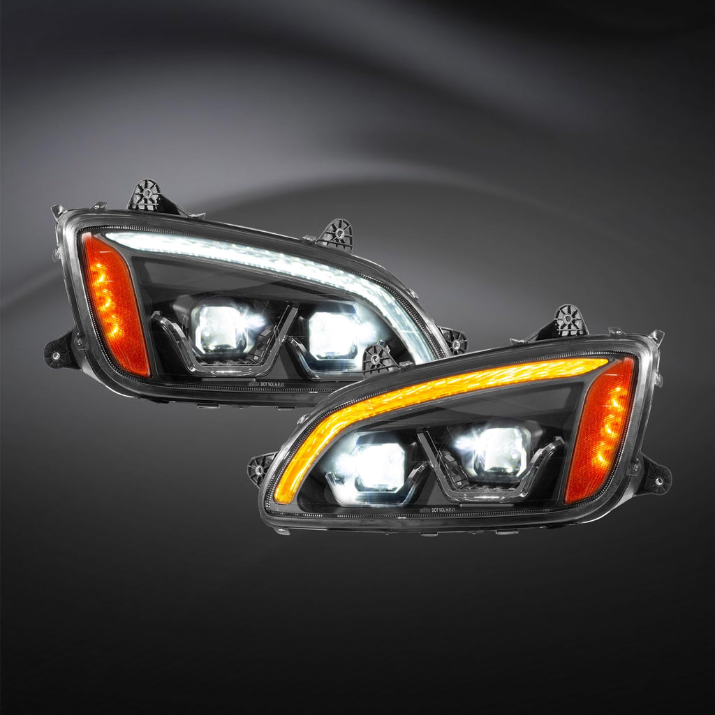 Pair Performance Headlights Assembly Fit for Kenworth LH & RH