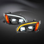 Pair Performance Headlights Assembly Fit for Kenworth LH & RH