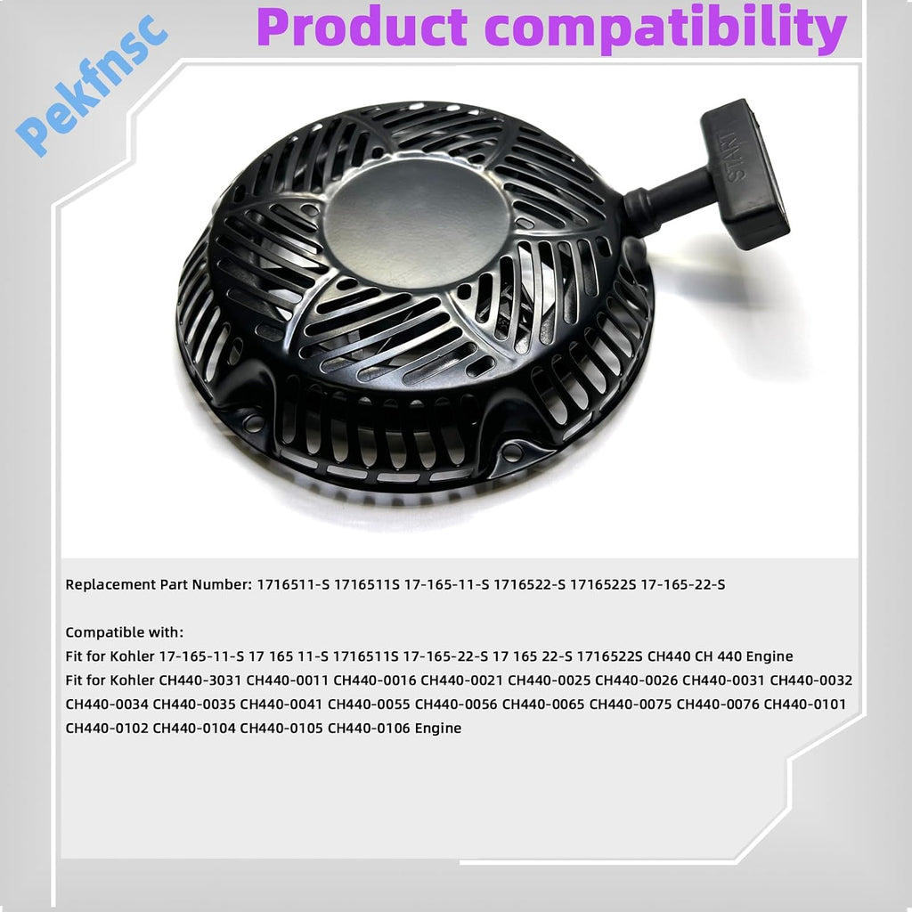 Recoil Pull Starter Assembly Fit for Kohler CH440 14 HP Engine