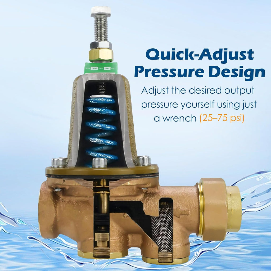 LF25AUB-Z3 3/4" Pressure Reducing Valve, Cast bronze alloy
