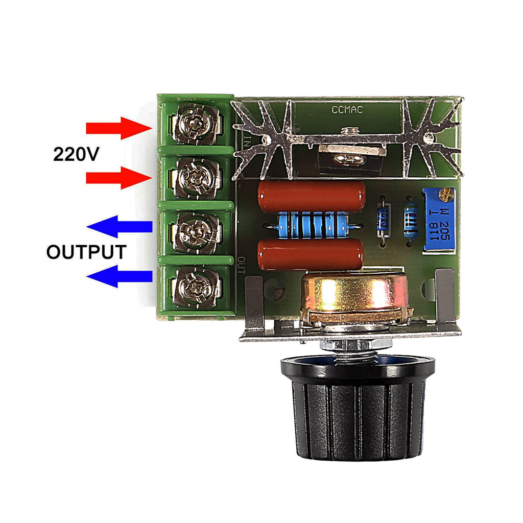 SIPYTOPF 2000W PWM AC Motor Speed Control Module Speed Regulator (1 Pack)