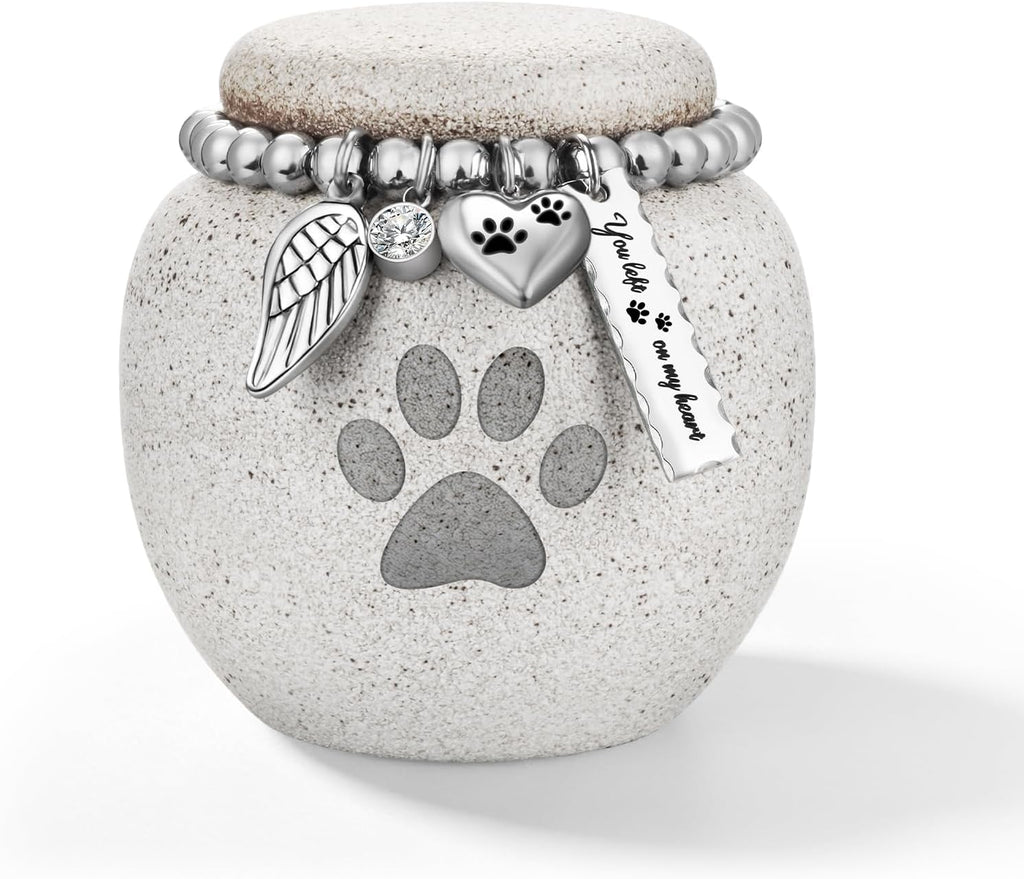 Pet Urns for Cats Dog Urns for Ashes 2.76“ Pet Urn Ceramic Small Urn