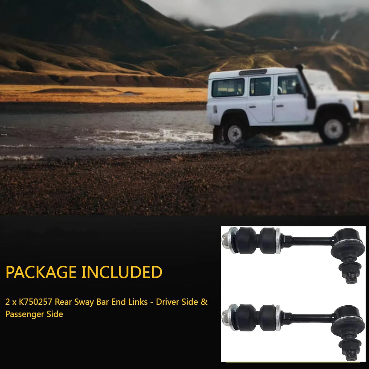 Rear Sway Bar Link Kit 2pc K750257 for Toyota RAV4 2006-2018