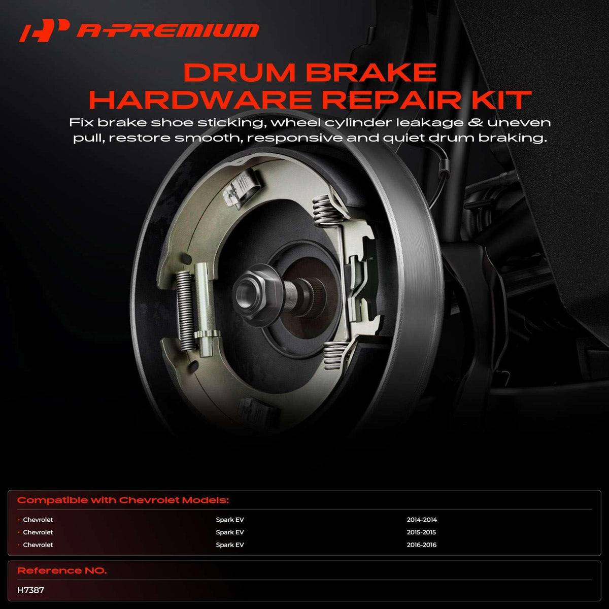 A-Premium Rear Side Drum Brake Hardware Kit