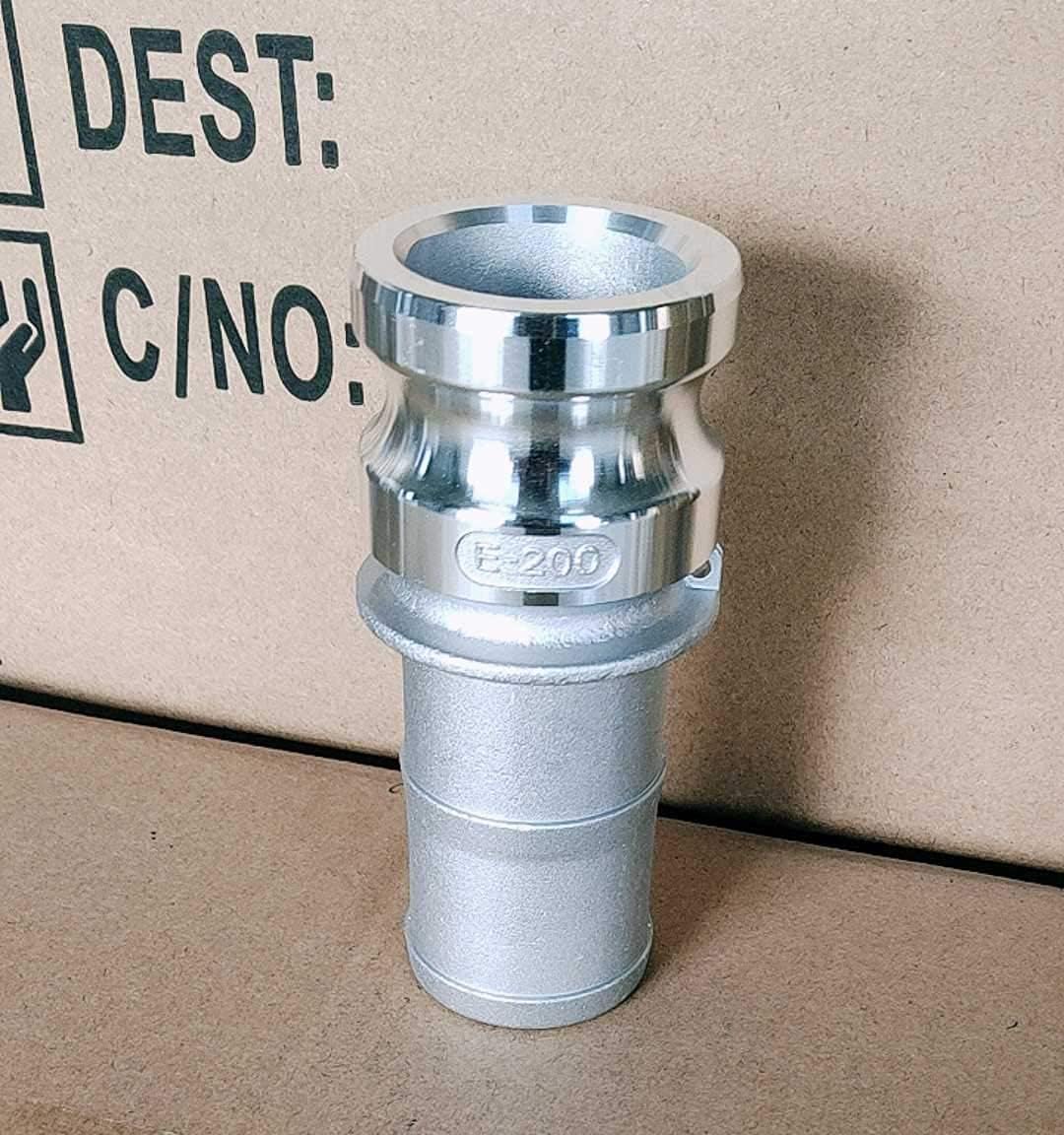 2pc Aluminum Camlock Fittings part E, Cam & GrooveHose Fittings -2 inch Male Adapter & Coupling