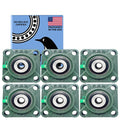 PGN UCF201-8 (6 Pack) Square Flange Bearing 1/2" Bore