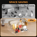 Clear Plastic Risers Display Stands Stable Multi-Size | 6-Piece Set, Rectangular, 11"~12", 4mm Thick, Ideal for