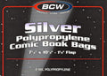Silver Age Comic Bags (500 Pack) – Acid-Free Archival Comic Book Bags for Silver Age Comics | Crystal Clear BCW Comic