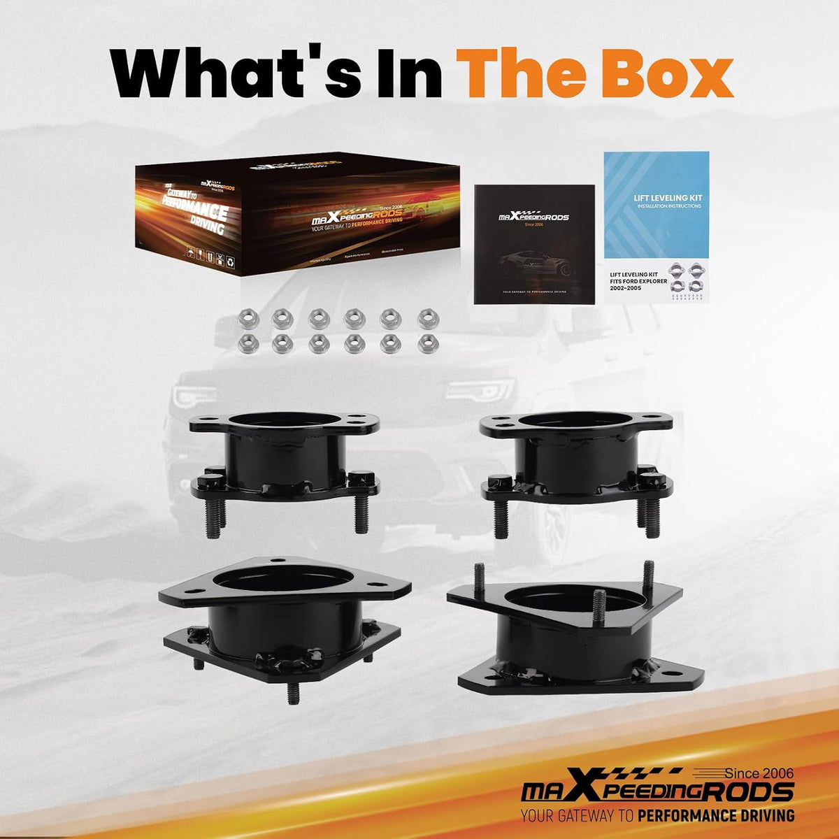 maXpeedingrods 3" Front & 2" Rear Lift Kit for Ford Explorer 2002-2005