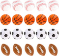Mini Sport Stress Ball 20 Packs Sport Party Supplies Small Foam Anxious Toy Baseball Basketball Football Soccer