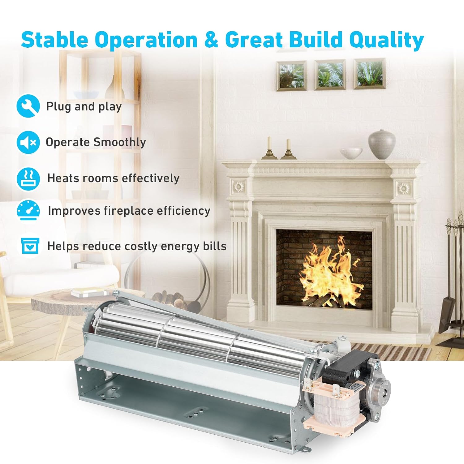 Fireplace Blower Fan Kit for Heatilator GFK4B GFK4 FK4 GFK4A
