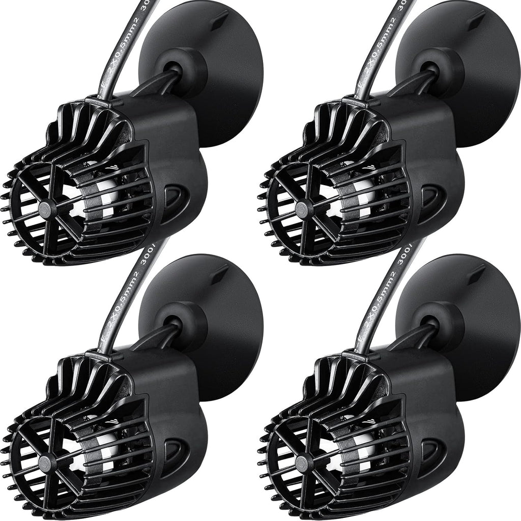 4 Pcs 800 Gph Aquarium Circulation Pump with Magnetic Suction Base 360 Degree Rotating Wave Maker Submersible
