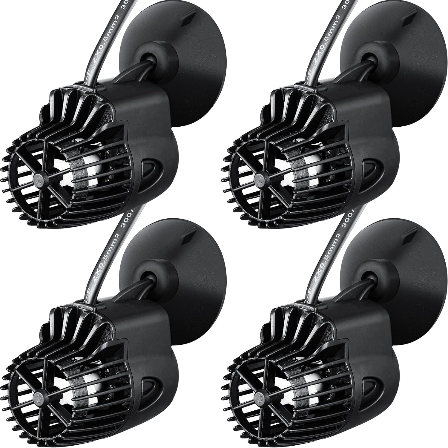 4 Pcs 800 Gph Aquarium Circulation Pump with Magnetic Suction Base 360 Degree Rotating Wave Maker Submersible