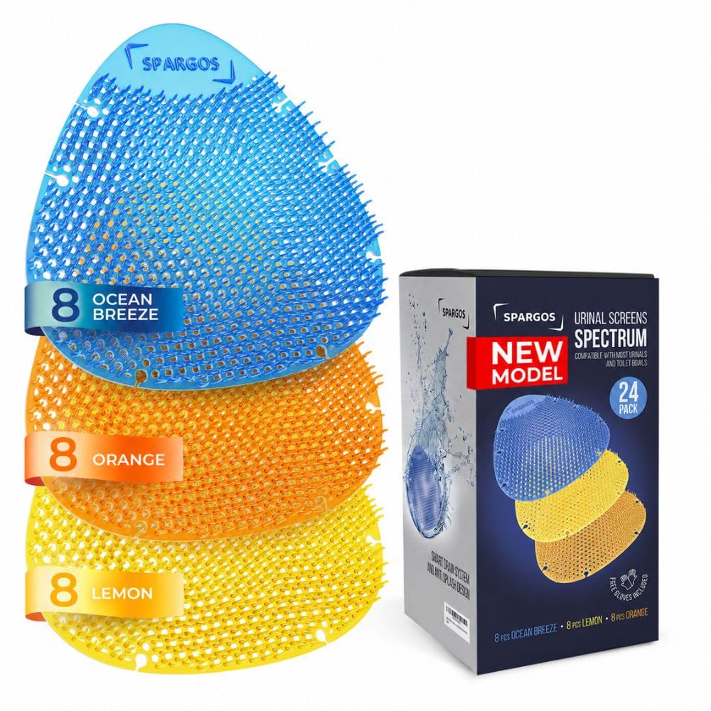 Urinal Screen Deodorizer, 24 Pack, Anti-Splash Cakes