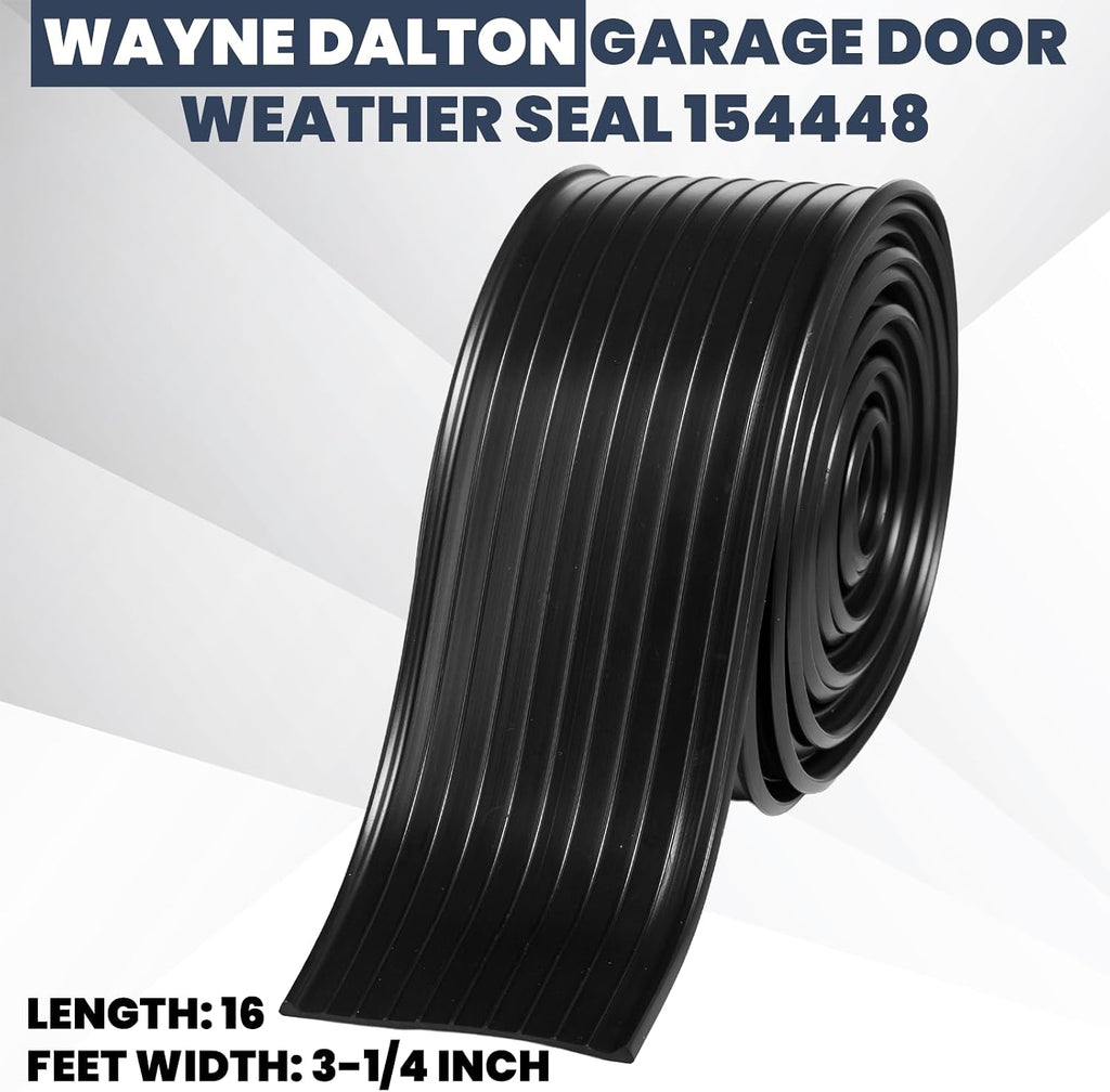 16 FT Wayne Dalton Garage Door Seal, Fits for Wayne Dalton Bottom 154448