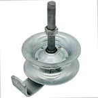 Sliding Gate Rollers 5" Steel Pipe Track Roller Galvanized for 1 5/8" Pipe Track (Pack of 2)