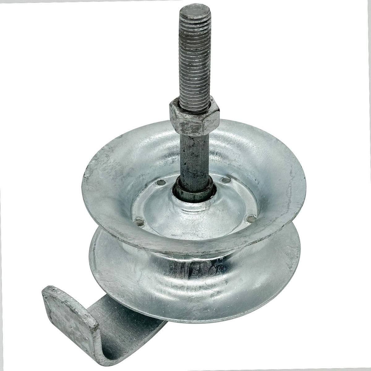 Sliding Gate Rollers 5" Steel Pipe Track Roller Galvanized for 1 5/8" Pipe Track (Pack of 2)