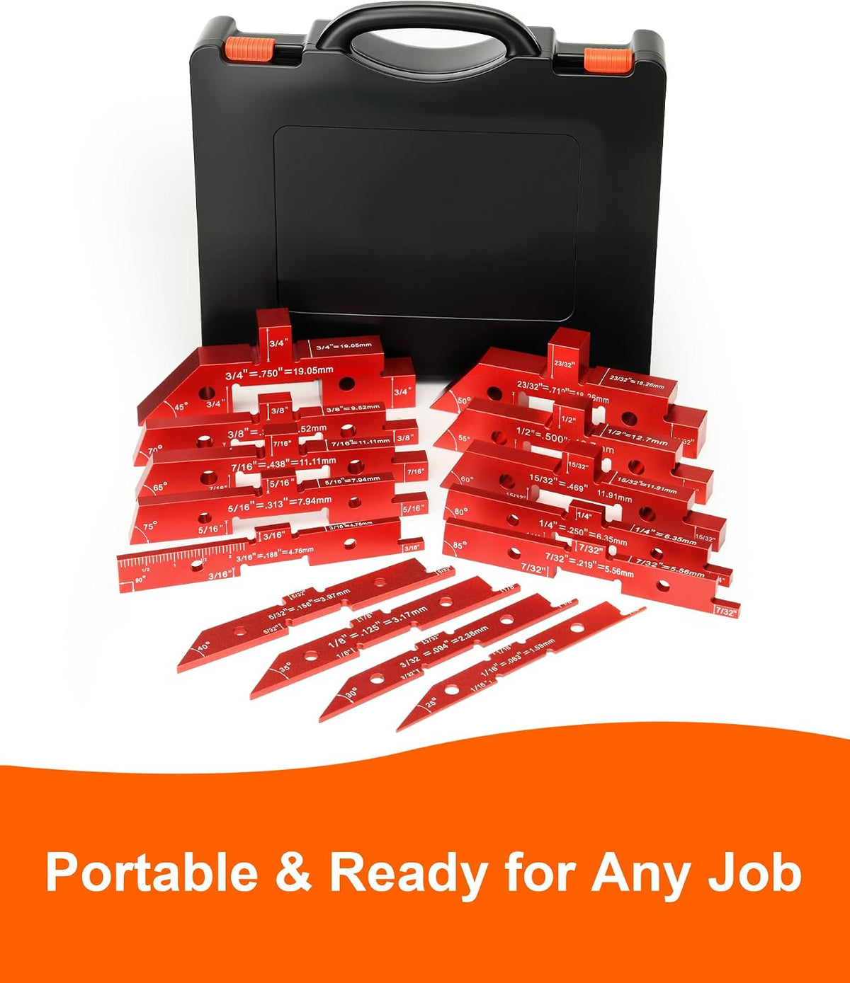 14P Setup Blocks for Woodworking to Router Table Height/Angle Gauge
