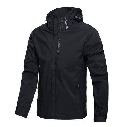 Men's Lightweight Waterproof Rain Jacket,Shell Hooded Outdoor Raincoat Hiking Windbreake jacket