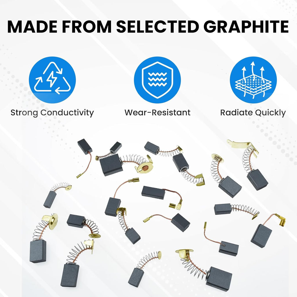 80Pcs Electric Motor Carbon Brushes Set, 20 Different Models