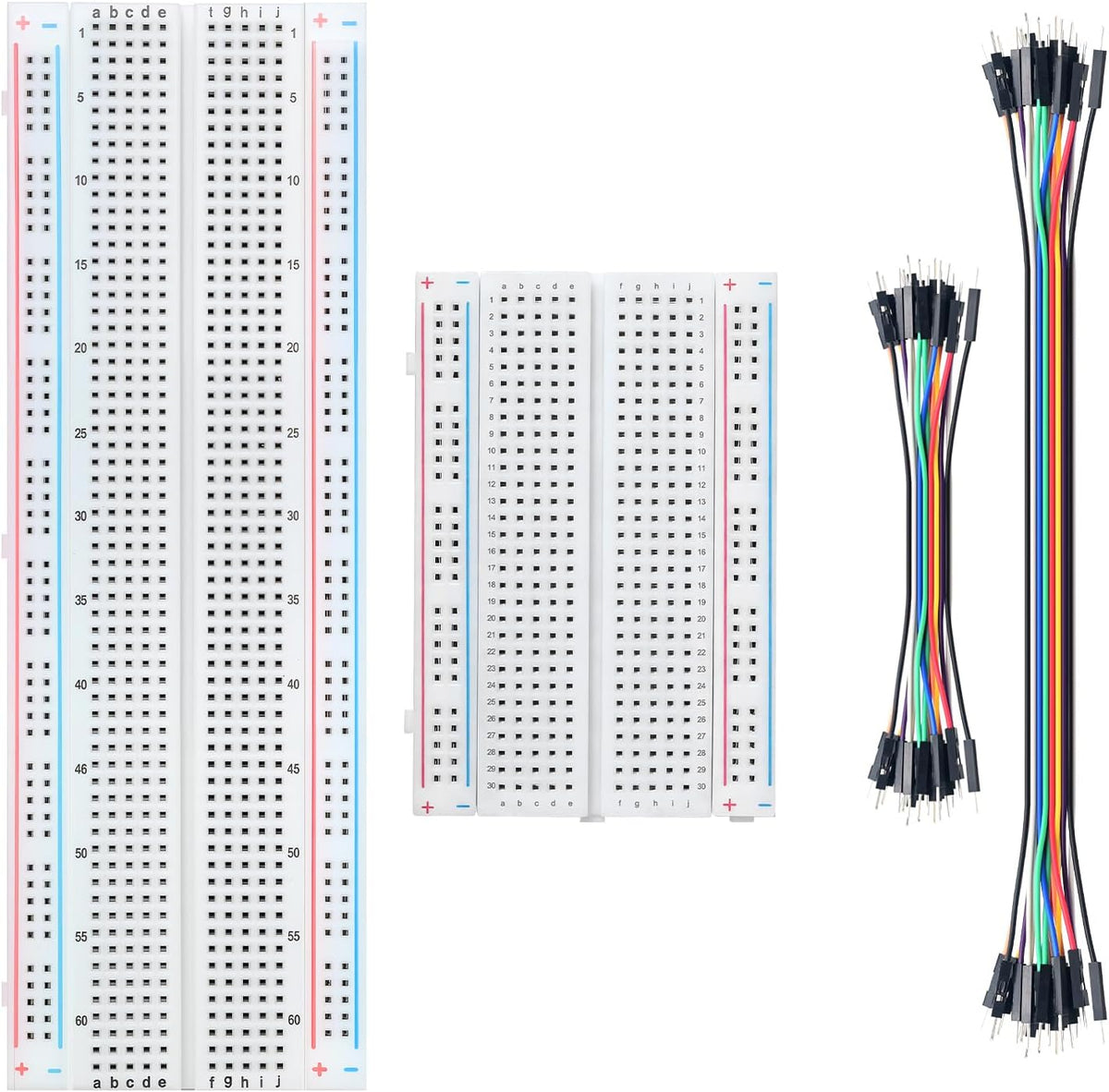 Chanzon Breadboard Kit: 2X Solderless Breadboard + 40pcs 24AWG Jumper Wires