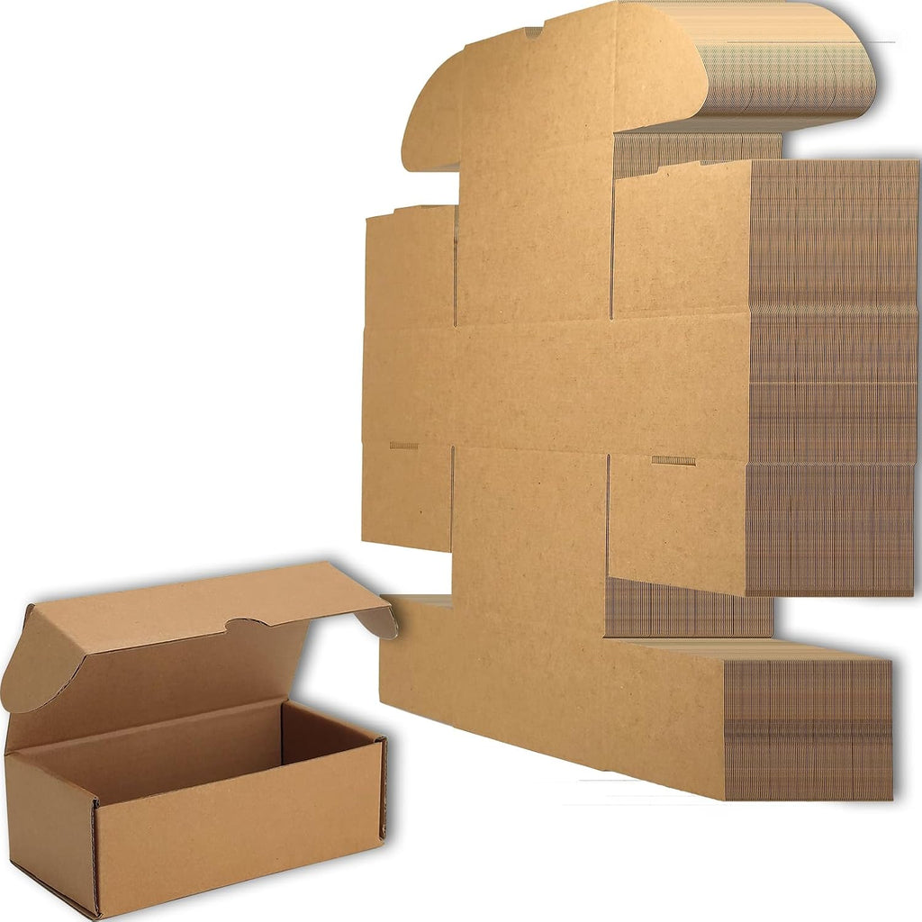 4x3x2 Shipping Boxes Set of 50, Brown Mailer Corrugated Cardboard Box