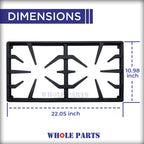 Whole Parts Upgraded Range Burner Grate Part# 00145306