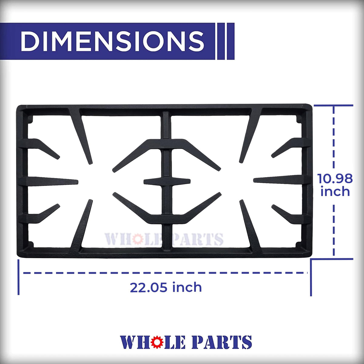 Whole Parts Upgraded Range Burner Grate Part# 00145306