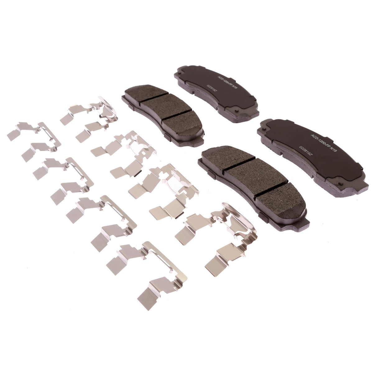 ACDelco 14D833MH Silver Semi Metallic Front Disc Brake Pad Set with Clips