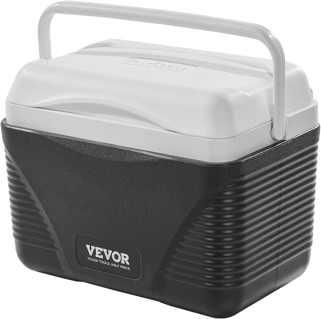 Portable Cooler, Lightweight Rigid Material Insulated Portable Cooler, Suitable for Family Picnics and Long Trips