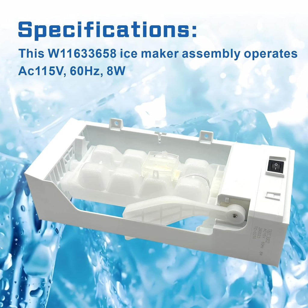 W11700250 W11359448 Ice Maker Assembly Replacement for Refrigerator