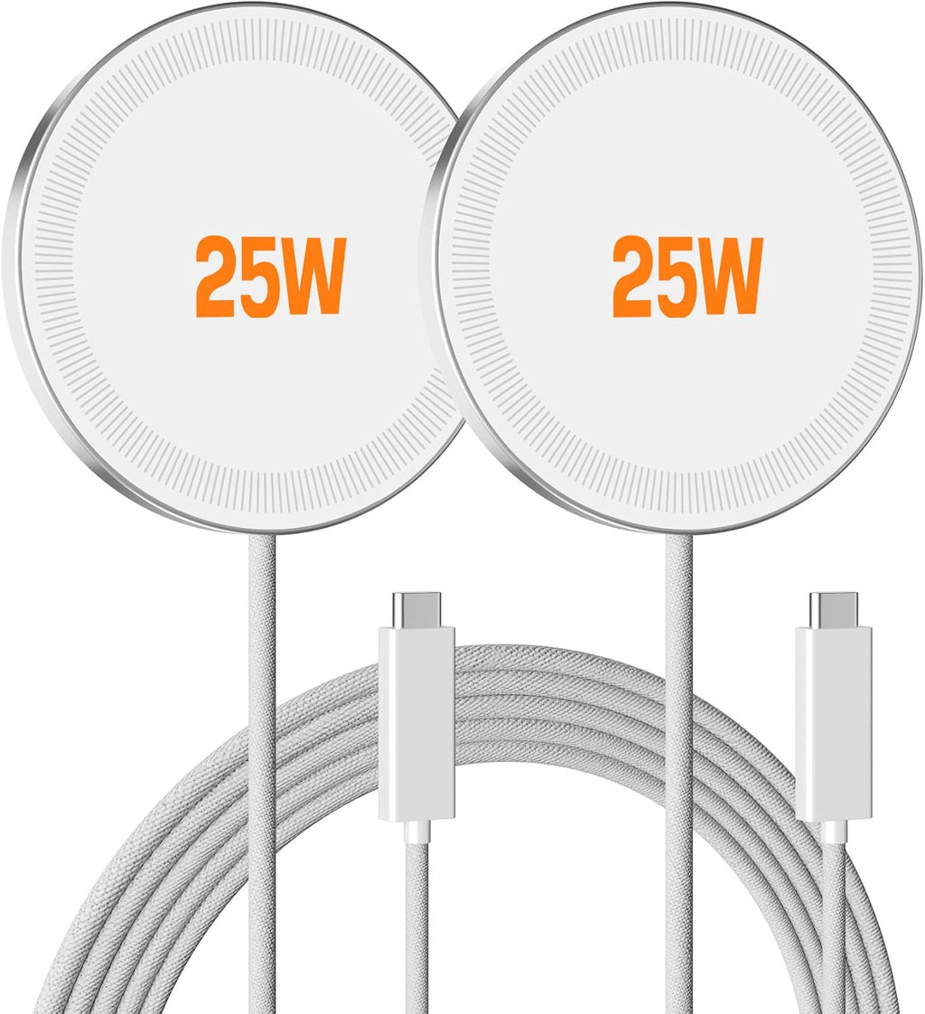 MagSafe 25W Wireless Charger for Apple Magnetic Fast Charging Pad | Compatible for iPhone 17 17e 16 16e 15 14 13 12