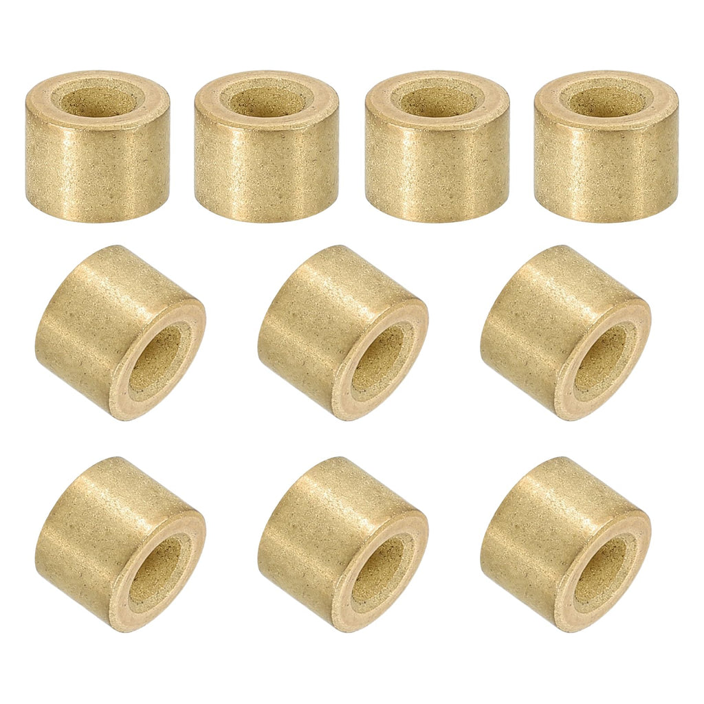 uxcell 40Pcs Sleeve Bearings, 4mm Bore x 8mm OD x 6mm Length, Self-Lubricating Sintered Bronze Bushings