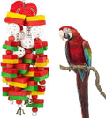 Large Bird Parrot Toys for Cockatoos African Grey Macaws Amazon Parrots | MEWTOGO, Brightly Colored, Appealing to