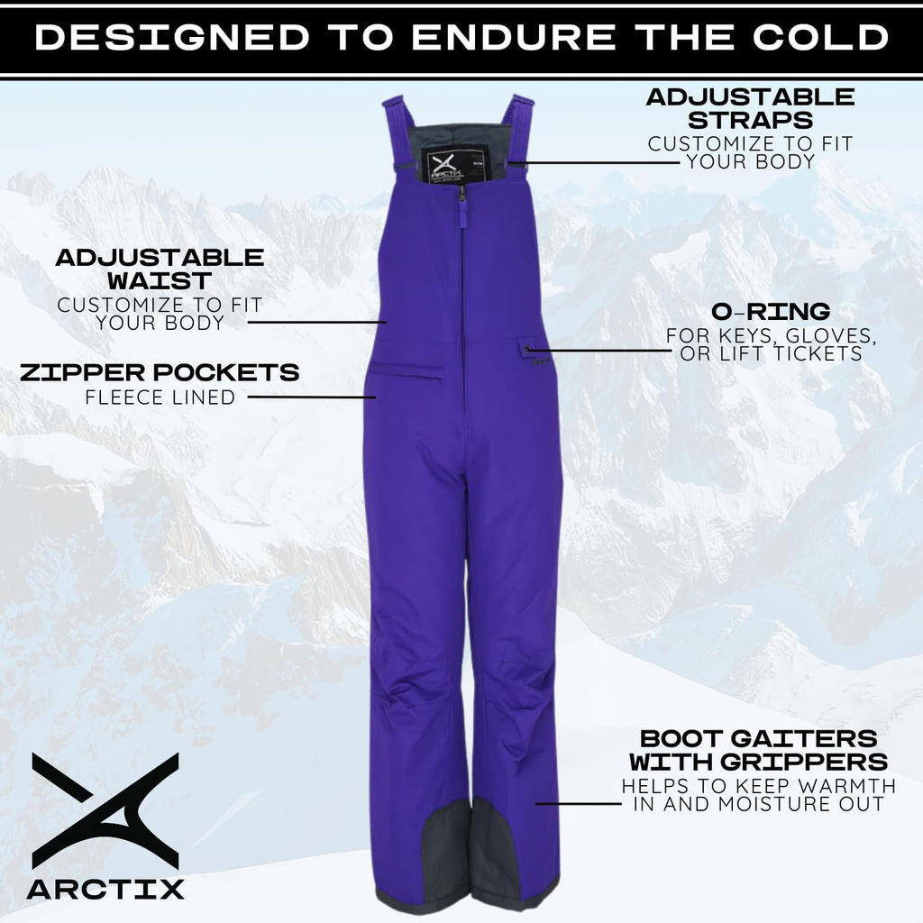 Kids Insulated Snow Bib Overalls