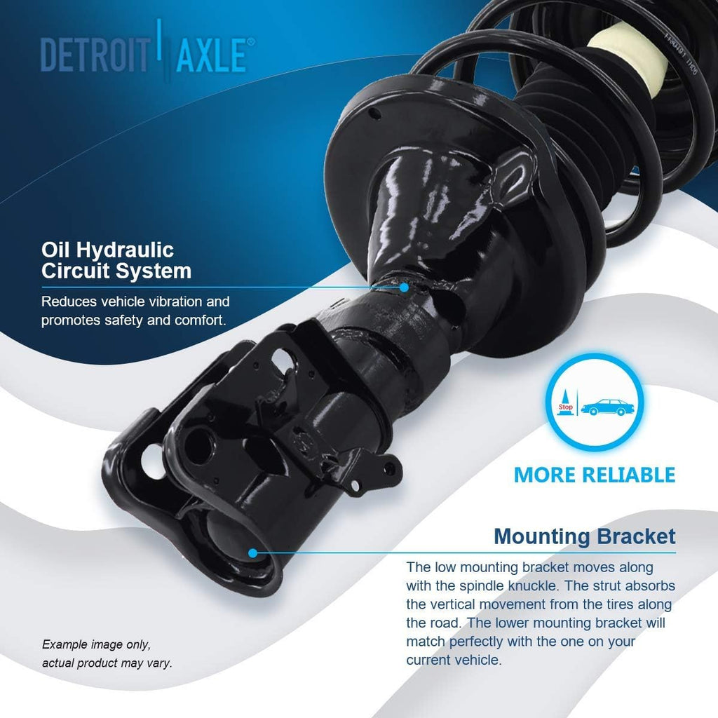 Detroit Axle - 1.7L Struts for 2003 2004 2005 Honda Civic [Excluding Si]