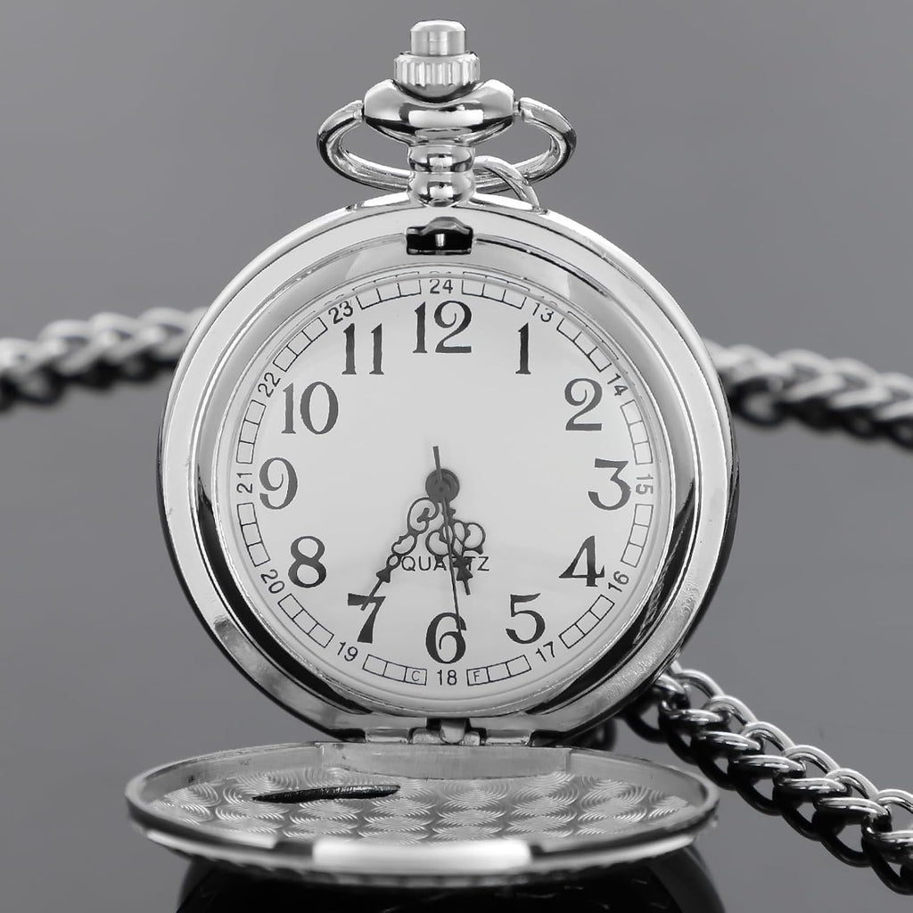 Vintage Pocket Watch Train Pocket Watch Men Women Gift | Vintage Pocket Watch Train Pocket Watch with Chain Best