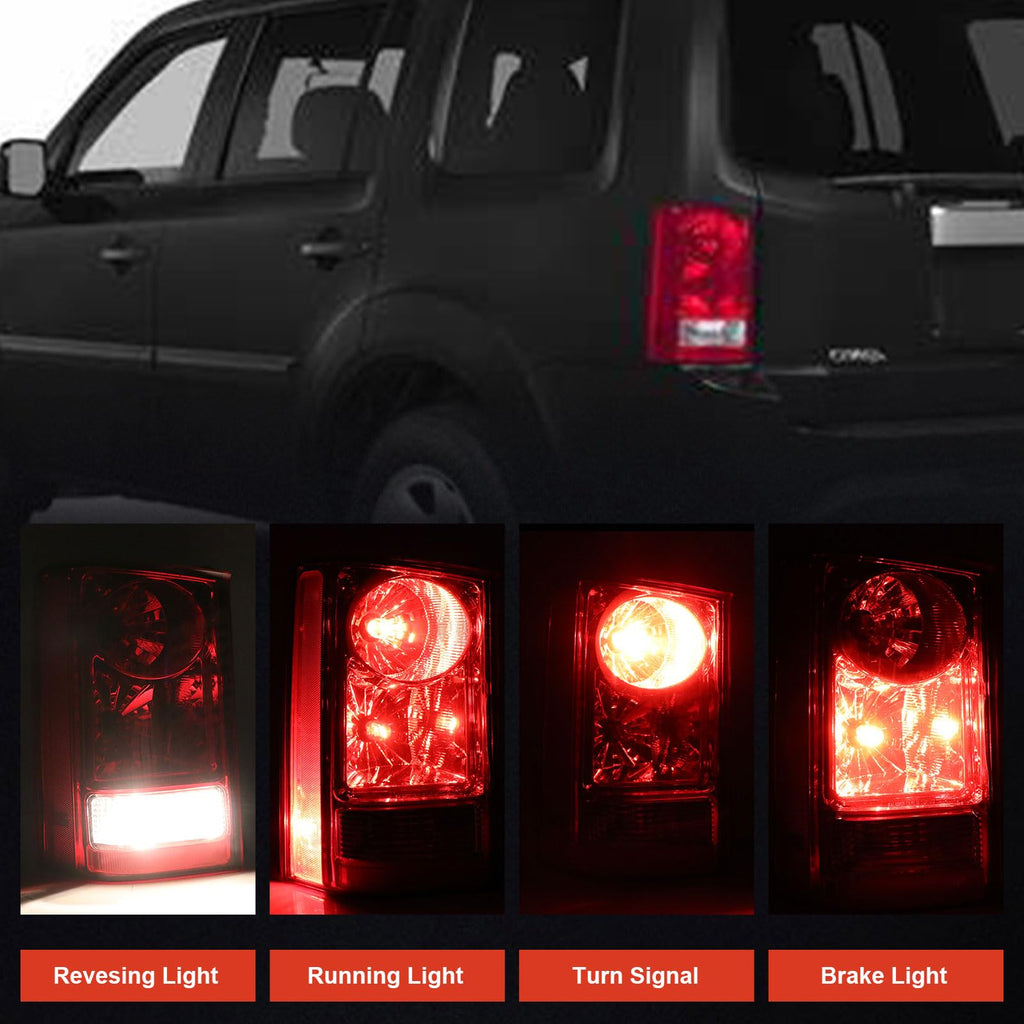 Tail Light Compatible With 2009-2015 Honda Pilot Driver Side