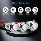 12mm Momentary Push Button Switch, 5-Pack, Silvery
