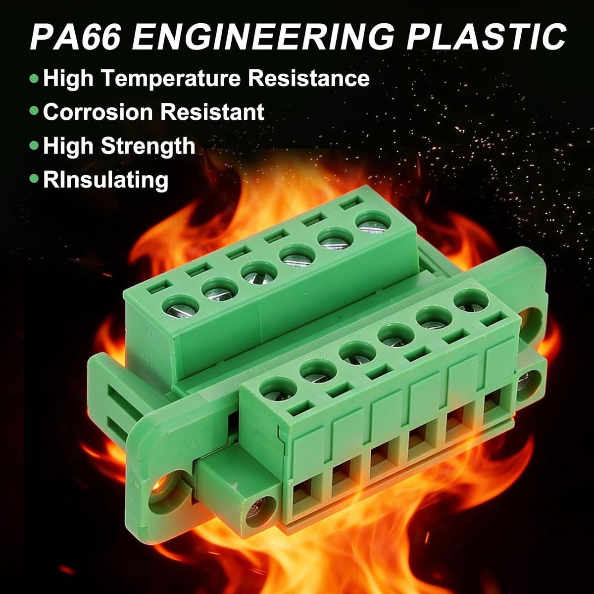 MECCANIXITY 12-Pin 5.08mm Pitch Plug Screw Terminal Block Connectors
