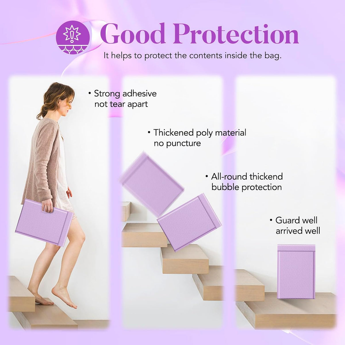 Large Bubble Mailers 10.5x16" 40 Pack Self Seal Padded Envelopes