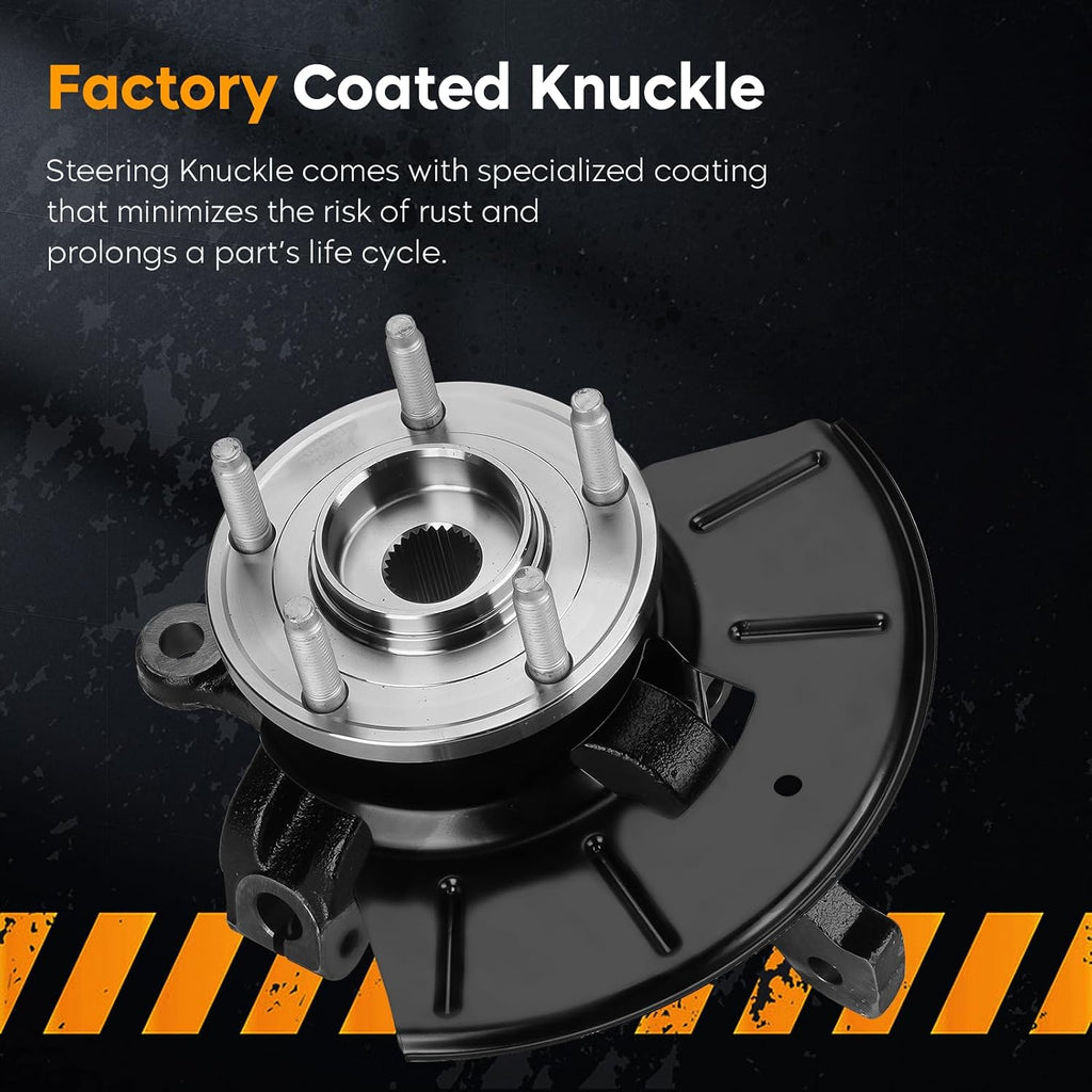 Front Steering Knuckle Wheel Bearing Hub Assembly for Ford Escape 2005-2012