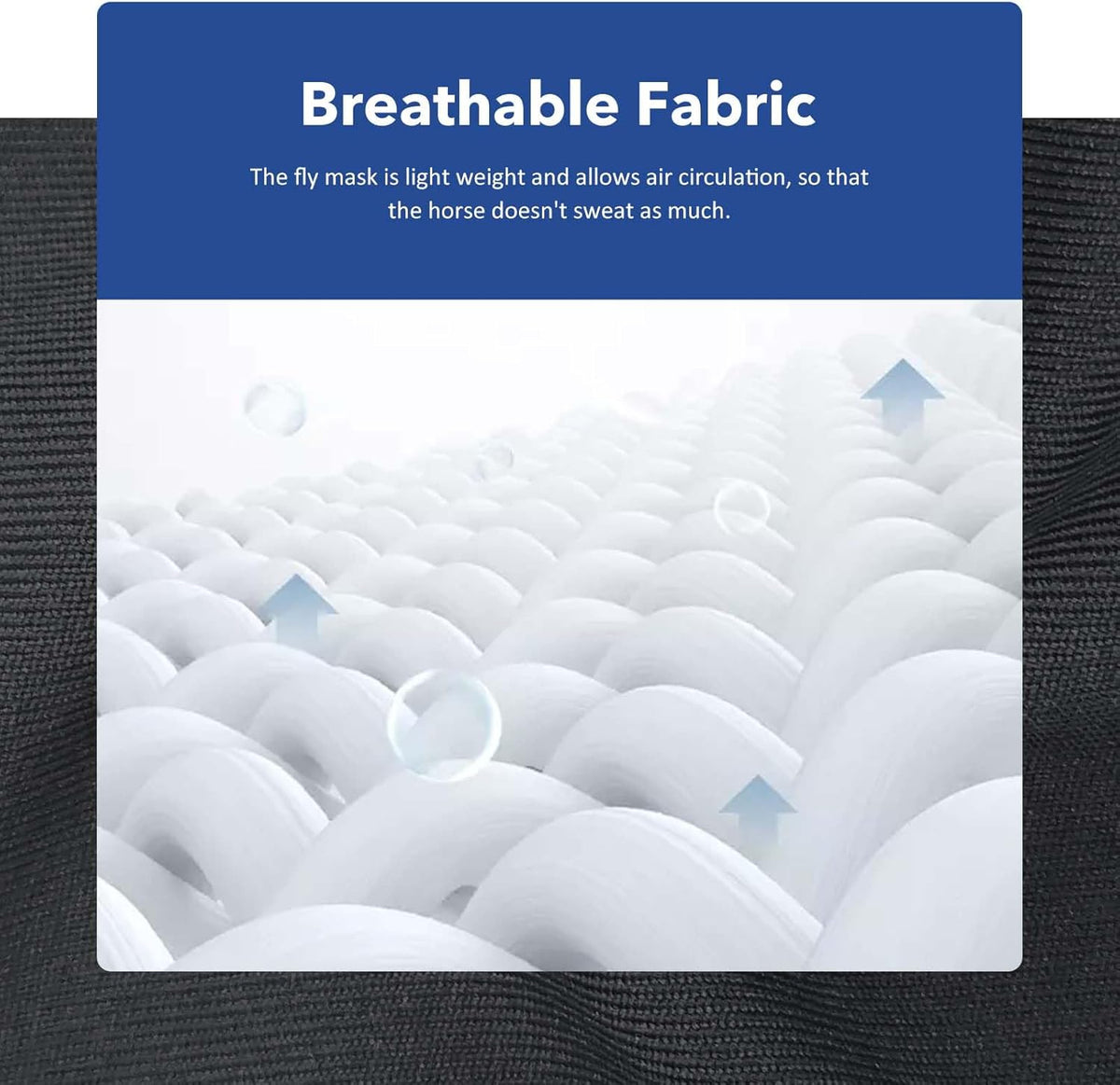 Super Comfort Stretchy Fly Mask Large Eye Space with UV Protection Soft on Skin with Breathability Checker Board Full
