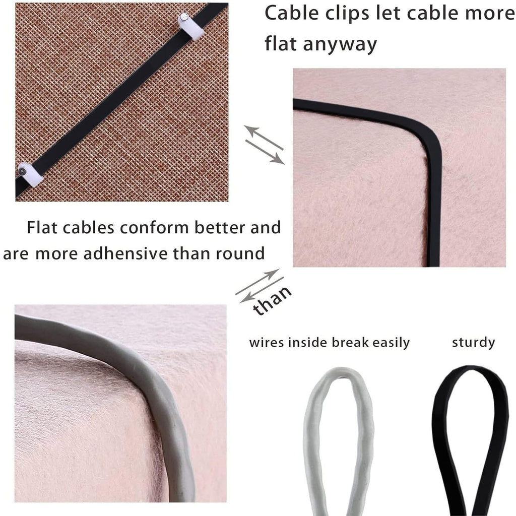 Cat8 Ethernet Cable 50ft 40Gbps 2000MHz Flat S/FTP LAN Cable Black | High-Speed RJ45 Network Patch Cable for Router