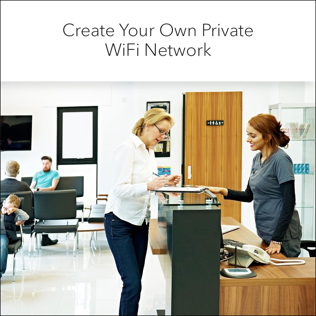 WiFi 6 Wireless Access Point with Power Adapter (WAX210PA) | Dual-Band AX1800 Speed, 1 x 1G Ethernet PoE Port, Up to
