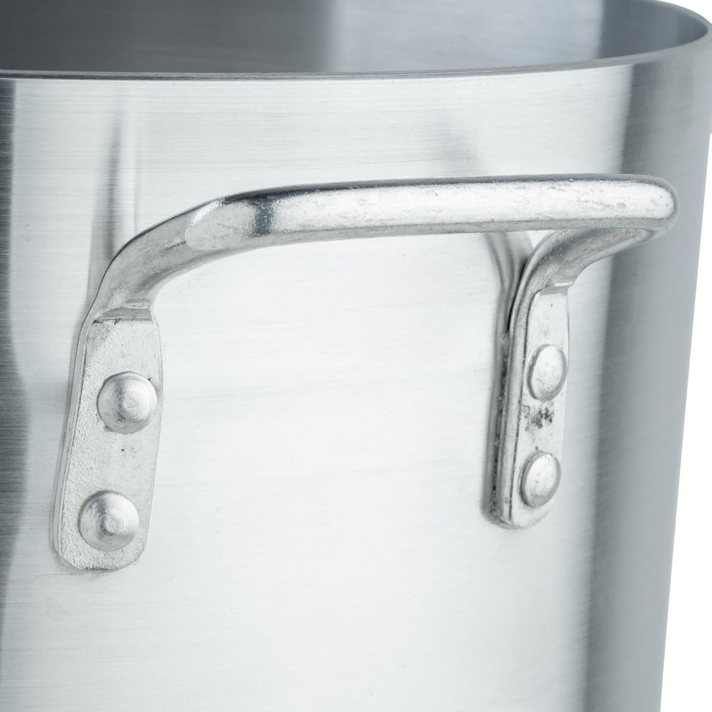 40 qt Elemental, Aluminum Stock Pot | Heavy-gauge metal, Tall sides, Wide base even heat transfer, Great for Stocks