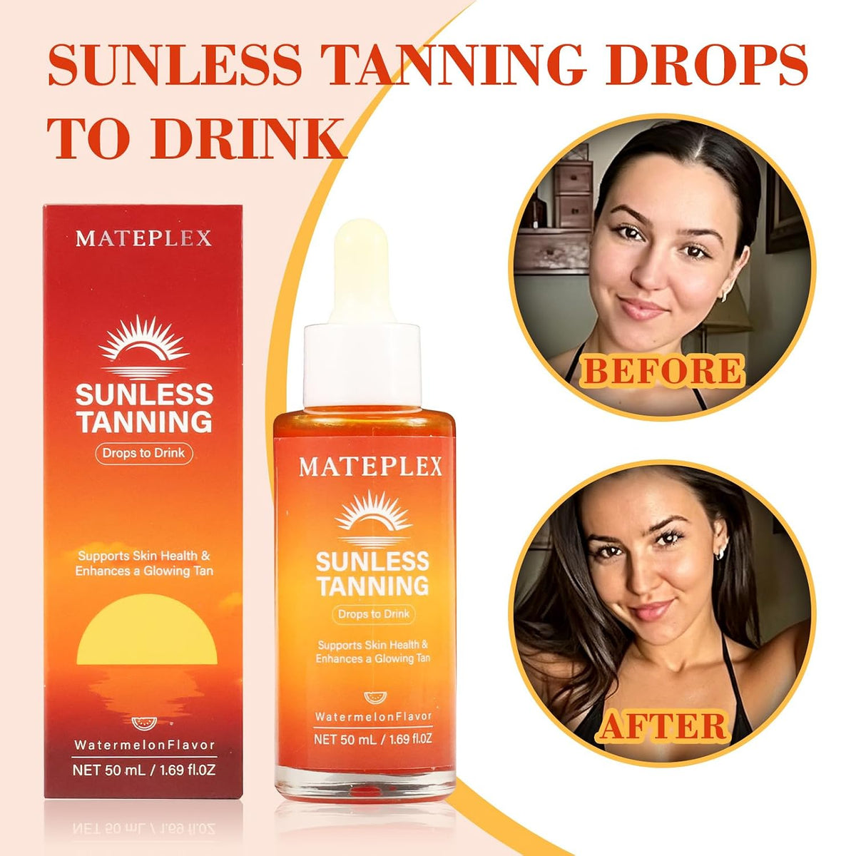 Self Tanning Drops for Face & Body - Glow Drops