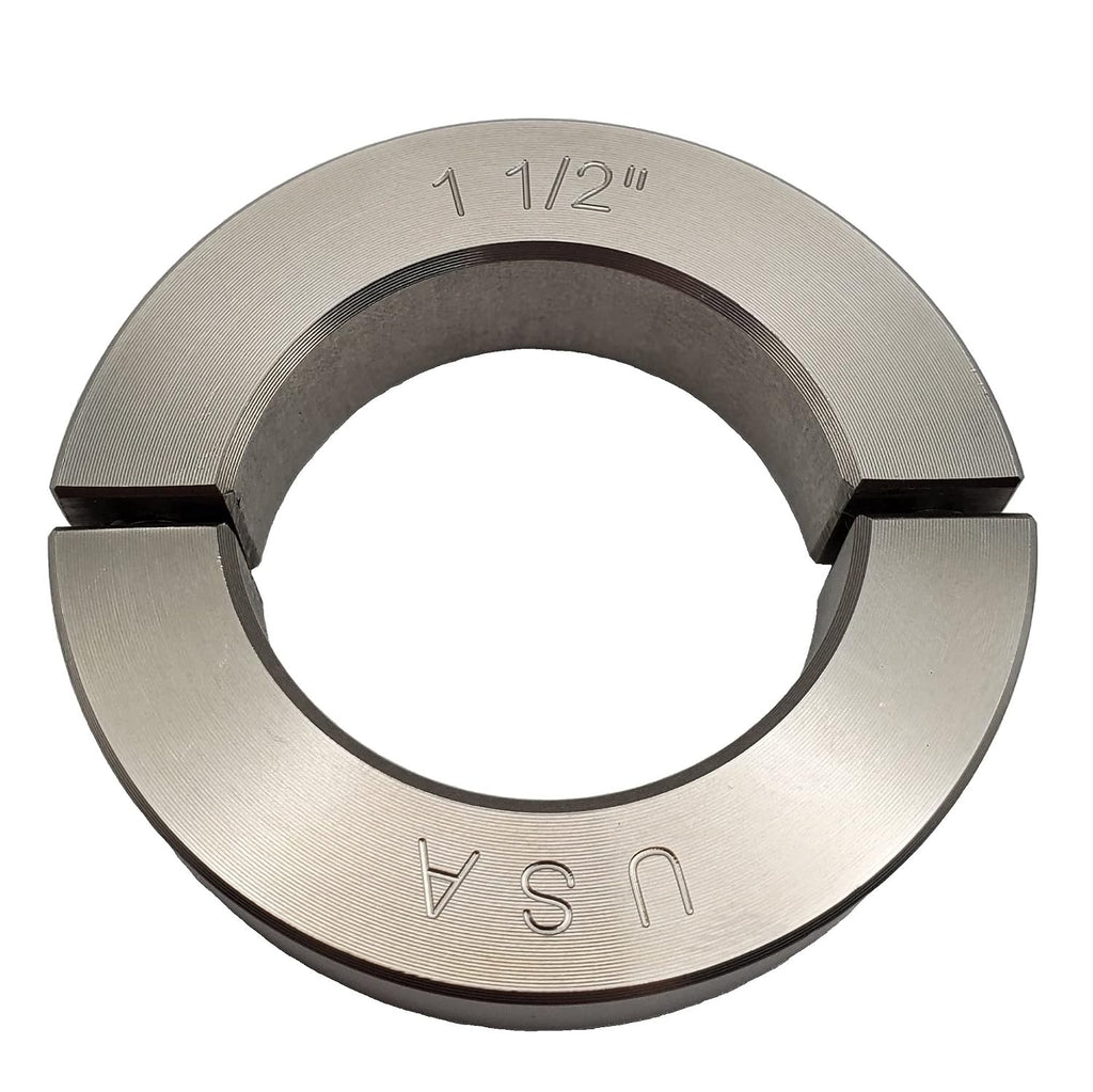 1.50" Bore Diameter - Clamping Two Piece Shaft Collar - 303 Stainless Steel (1 Pack)