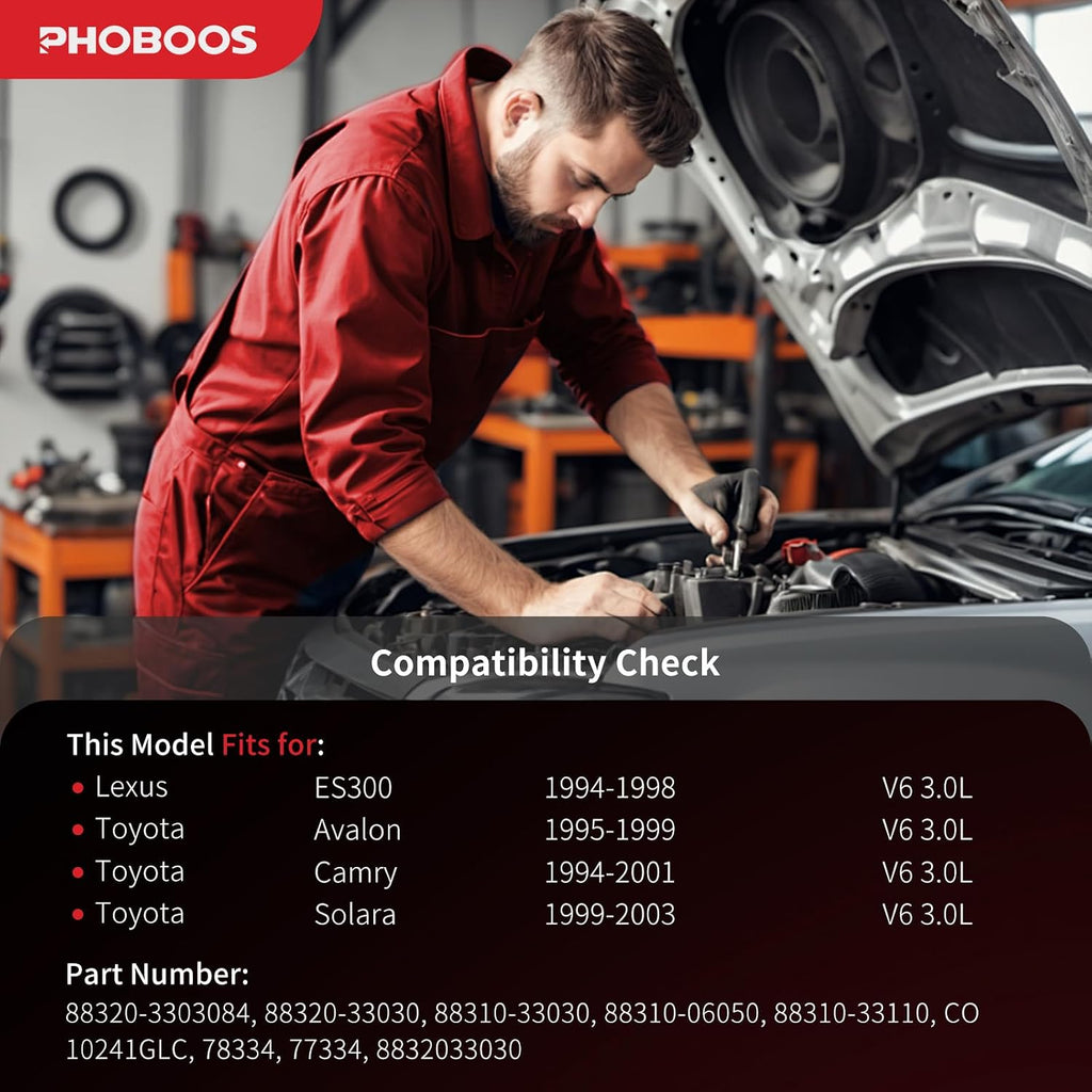 PHOBOOS A/C compressor with Clutch Compatible with Toyota & Lexus
